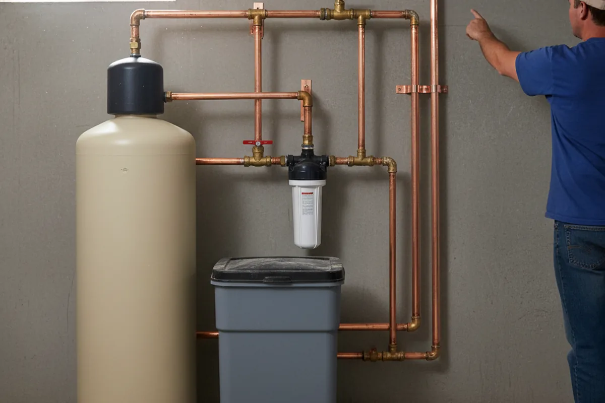 Whole-house water treatment system installed in Enfield